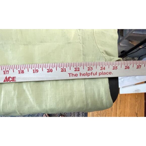 MAGASCHONI Butter Yellow Linen Button Down Shirt Size M Lagenlook Oversized - Picture 8 of 8